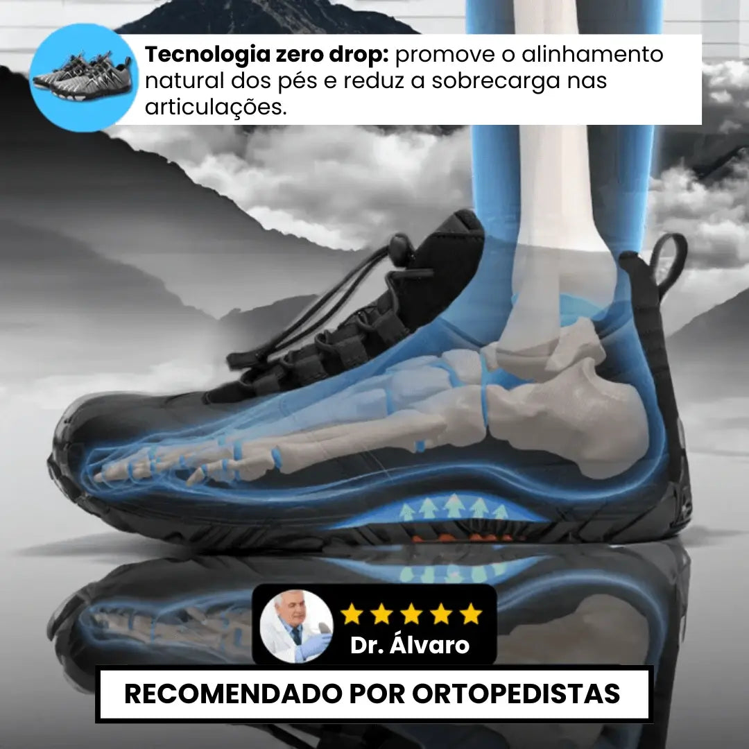 Tênis Solzen Skin Pro – Ortopédico Alívio imediato das Dores nos Pés