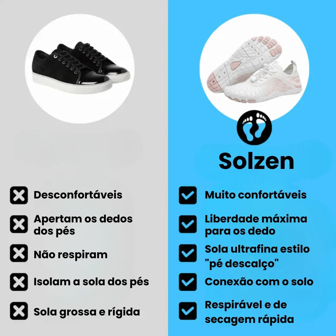 Tênis Solzen Skin Pro – Ortopédico Alívio imediato das Dores nos Pés