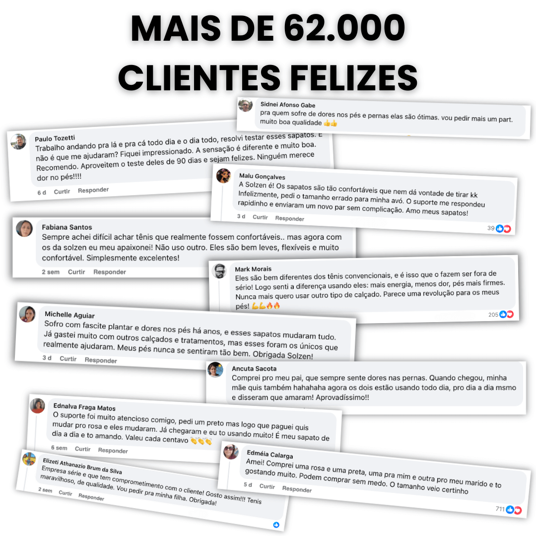 Tênis Solzen Skin Pro – Ortopédico Alívio imediato das Dores nos Pés